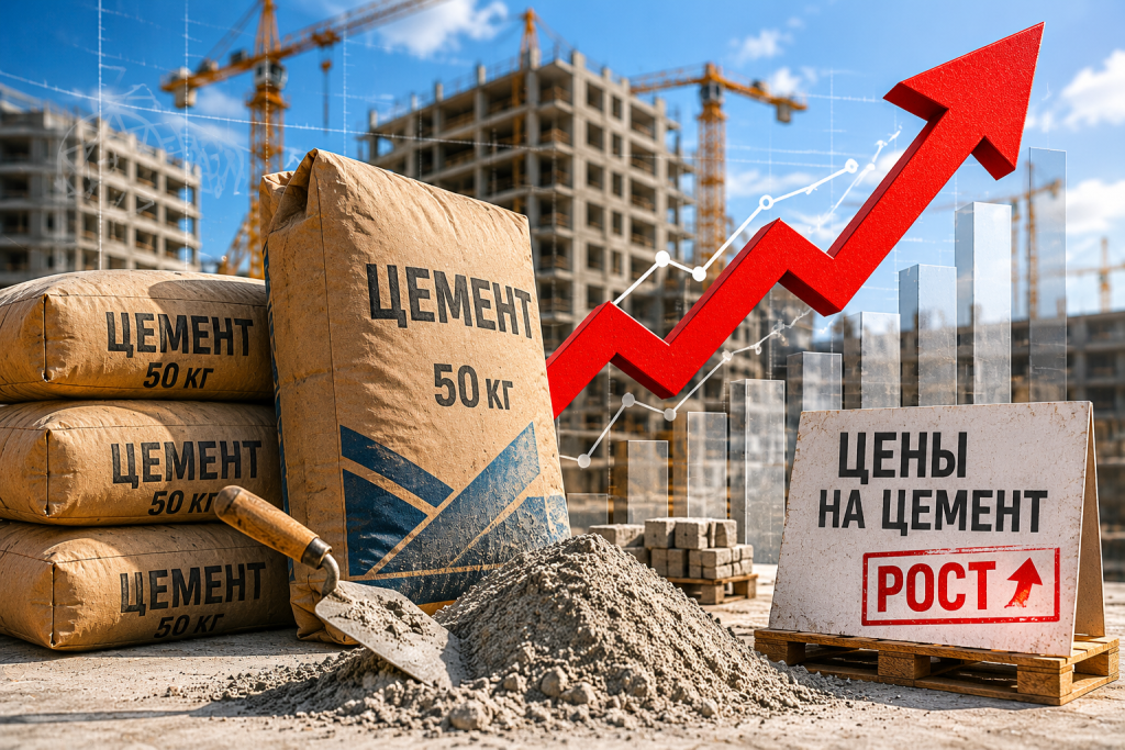 Цены на цемент выросли на 15% за первый квартал