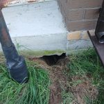 Может ли водосток размывать подушку под входной площадкой?
