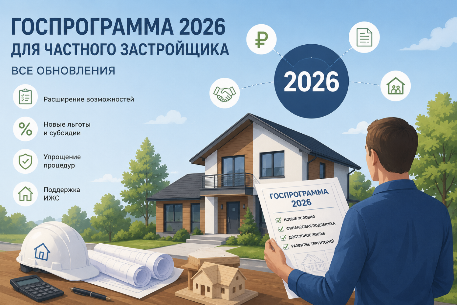 Все обновления госпрограммы 2026 для частного застройщика